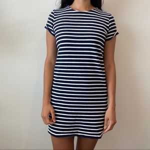 Everlane Striped Dress - Navy and White